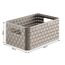 Rotho Country 3er-Set Aufbewahrungsbox 6l in Rattan-Optik, Kunststoff, beige