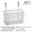 WENKO Einhängekorb Slim, Organizer zum Einhängen an Schranktür oder Schublade, Korb aus Metall, 24 x 24,5 x 15 cm, Chrom
