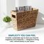 Honey-Can-Do STO-02883 Korb aus Wasserhyazinthe, 39,5 x 13 x 25,4 cm (L x B x H)