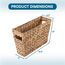 Honey-Can-Do STO-02883 Korb aus Wasserhyazinthe, 39,5 x 13 x 25,4 cm (L x B x H)