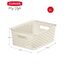 Curver 03610-885-00 Dekorativer Korb My Style S, 4 L, Creme