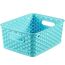 Curver 03610-X34-00 Korb My Style, Plastik, Molokai blau, 25.5 x 19.6 x 10.2 cm