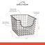 Spectrum Diversified Wire Basket for Organizing Stabiler Aufbewahrungskorb aus Draht für Küche, Regal, Schrank, Bad, Garage und mehr, Legierter Stahl, Industrial Grey, Small