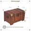 Brynnberg Schatztruhe groß mit Schloss 28x17x16cm Koffertruhe Holztruhe Schatzkiste Vintage-Look Piraten Schatzsuche Holz massiv braun Kolonialstil Schatulle Bauernkasse Holz Piratentruhe Geldtruhe