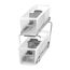 Madesmart 2-Tier Plastic Mini Multipurpose Organizer with Divided Slide-Out Storage Bins, Compact Under Sink and Cabinet Organizer Rack, Frost
