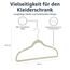 Amazon Basics Schmale und rutschfeste Kleiderbügel für Hemden/Anzug/Kostüm, Elfenbeinfarbe, 30er-Pack