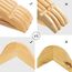 SONGMICS Kleiderbügel Holz, 20er Set, Bügel aus Massivholz, Einkerbungen im Schulterbereich, Rutschfester Hosensteg, um 360° drehbarer Haken, für Anzüge, Hemden, Holzfarben und Roségold CRW001N01