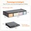 Lifewit 4 Stück 75L Unterbett Aufbewahrungsbox, Faltbare Unterbettkommode Aufbewahrungstasche Storage Boxes mit Deckel, Unterbett Aufbewahrung für Kleider Unterbett Kleiderschrank, Grau