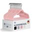 Blumtal Kleiderbügel 20 Stück - Samt 360° drehbar, rutschfest, platzsparend und belastbar - Rosa mit Samtbezug - Hangers