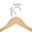 VonBueren 50 x Kleiderbügel Holz | 44,5 x 22 cm je Bügel/Holzbügel | Holzkleiderbügel | 360 Grad drehbar | Hangers Clothes Wooden