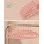 SONGMICS Kleiderbügel 30er Set, Bügel aus Kunststoff, rutschfest, platzsparend, Dicke 0,5 cm, 42 cm lang, um 360° drehbarer Haken in Roségold, Hellrosa-rosa CRP020PK01