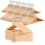 OGIVO Kleiderbügel Holz – 100er Set Holzbügel Bügel aus Holz für Ihre Garderobe – 360° drehbarer Haken – Einkerbungen an den Schultern – Hangers Clothes (Natur)