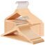 OGIVO Kleiderbügel Holz – 30er Set Holzbügel Bügel aus Holz für Ihre Garderobe – 360° drehbarer Haken – Einkerbungen an den Schultern – Hangers Clothes (Natur)