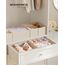 SONGMICS Aufbewahrungsbox für Schublade, 12er Set, Schubladen Organizer, Faltbox, Unterwäsche Organizer, Stoffbox für Socken, Unterwäsche, BHs, Krawatten und Schals, sandbeige RDZ006Y02
