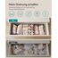 SONGMICS Aufbewahrungsbox für Schublade, 12er Set, Schubladen Organizer, Faltbox, Unterwäsche Organizer, Stoffbox für Socken, Unterwäsche, BHs, Krawatten und Schals, taubengrau RDZ006G02