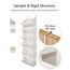 ULG Over The Door Organizer mit 6 großen Fächern, 12 Seitentaschen, 50lbs Gewichtskapazität für Schlafzimmer, Badezimmer, Vorratskammer, Kinderzimmer, Beige