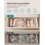 SONGMICS Aufbewahrungsbox für Schublade, 6er Set, Schubladen Organizer, Faltbox, Unterwäsche Organizer, Stoffbox für Socken, Unterwäsche, BHs, Krawatten und Schals, sandbeige RDZ006Y01