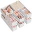 SONGMICS Aufbewahrungsbox für Schublade, 12er Set, Schubladen Organizer, Faltbox, Unterwäsche Organizer, Stoffbox für Socken, Unterwäsche, BHs, Krawatten und Schals, wolkenweiß RDZ006W02