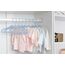 ManGotree Baby Samt Kleiderbügel, Säuglings- und Kleinkinderbügel, rutschfeste Kinderbügel, Ultra-schlanke platzsparende Kinderbügel, robuste Kleiderbügel, Packung mit 48 (Blau)