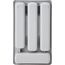 CURVER Besteckkasten für Küchenschublade, 33 x 20 x 6 cm, Grau