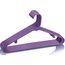 Utopia Home Kunststoff-Kleiderbügel, 50 Stück, Kleiderbügel mit Haken, langlebig und platzsparend, strapazierfähig, violett, Rock-Kleiderbügel