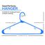 Utopia Home Kunststoff-Kleiderbügel, 50 Stück, Kleiderbügel mit Haken, langlebig und platzsparend, strapazierfähig, blau, Rock-Kleiderbügel
