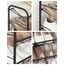 SONGMICS Schuhregal mit 4 Ablagen, stapelbarer Schuh-Organizer, für bis zu 16 Paar Schuhe, aus Stahl, 68,5 x 27,5 x 65 cm, für High Heels, Turnschuhe, Hausschuhe, schwarz LMR067B01