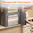 Lifewit 100L Aufbewahrungsbox mit Deckel, Kleidung Aufbewahrung, Faltbare Kleideraufbewahrung mit Metallrahmen, Stoffbox mit Griffen & Fenster, Aufbewahrung Kleiderschrank, 3er Set, Hellgrau