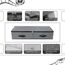 Omygarden Faltbare Unterbett Aufbewahrungsbox mit Kunststoff-Stützfutter,Decken Kleidung Tröster Aufbewahrungsbehälter Organizer für Schlafzimmer und Schrank, 90×42×18cm, schwarz grau, 2PCS