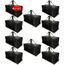 BAG-THAT! 10 schwarze Umzugstaschen, extra groß, strapazierfähig, Aufbewahrungstaschen, Decken, platzsparend, mit verstärkten Griffen, Reißverschlüssen, Jumbo-Kunststoff-Aufbewahrungstaschen-Set (10)