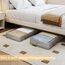 Vailando Unterbett-Aufbewahrungsbehälter, Unterbett-Aufbewahrungsbehälter, 15,2 cm hoch, Kleideraufbewahrungsbox mit stabilen Griffen und Seitenwänden, faltbar, Grau, 2 Stück