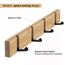 ANVODE 2 Stück Holz Garderobenhaken, Garderobe Kleiderhaken Faltbare Garderobenleiste mit 4 Haken für Jacken, Mäntel, Hüte, Schals, Handtaschen (40cm)