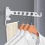 JOLY FANG Kleiderhaken klappbar, Wand Kleiderständer Wandhaken Klapphaken für Balkon Badezimmer Waschküche (1 Stück, Weiß-U), ZDYJ-01
