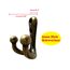 5 Stück Kleiderhaken Vintage Bronze, Mokife Garderobenhaken Doppelt Wandhaken Schwerlast mit Schrauben für Tür, Wand, Garderobe