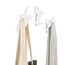 Umbra Buddy Haken - Dekorative Wandhaken Garderobe für Jacken, Schals, Taschen, Rucksäcke, Handtücher und Mehr, 3er-Set, Weiss
