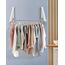 LIVEHITOP Kleiderhaken Klappbar, Kleiderstange Wandmontage Wall Aluminum Stabilisieren Kleiderlüfter Klappbar mit Stange für Waschküche Kleiderschrank Balkon (Silber)
