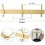 Qiannhee 2x Hakenleiste Kleiderhaken Gold Garderobenleiste Rostfrei 30CM bis 30KG Edelstahl Kleiderhaken Garderobenhaken Kinder Wandgarderob Wandmontage für Badezimmer Küche Tür Wohnzimmer Flur