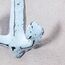 3er Set Anker Wandhaken Blau Weiß Metall Garderobenhaken Maritime Deko Metallhaken Shabby Chic Vintage Look
