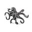 Hampton Nautical Cast Iron Octopus Hook 11 Inch - Decorative Hook - Sealife Metal Wall Hook