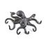 Hampton Nautical Cast Iron Octopus Hook 11 Inch - Decorative Hook - Sealife Metal Wall Hook