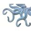 Hampton Nautical Rustic Dark Blue Whitewashed Cast Iron Octopus Hook 11 Inch - Decorative Hook - Sealife Metal Wall Hook