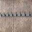 WEBI Garderobenleiste,Wandgarderobe mit 8 Haken Gusseisen,Garderobenhaken Wand,Kleiderhaken Wand Garderobe für Mäntel,Jacken,Grau,2 Stück