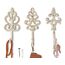 Comfify Dekorativer Shabby Chic Wandhaken - Rustikal - Antik anmutend - Französischer Landhaus-Charme - Große Dekorative Hängehaken - 3er Set - Schrauben und Dübel zur Montage inklusive
