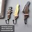 KUNGYO Dekorative Haken in Gitarrenform, zum Aufhängen von Kleidung, Mänteln, Handtüchern, Schlüsseln, Hüten, Metallharzhaken, Wandmontage, strapazierfähig, 3 Stück