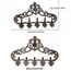 Sungmor Retro Style Gusseisen Wandhalterung mit 5 Haken - 13,07 × 8,74 Zoll/Aushöhlungsmuster Dekorative Hängegestell - Charming Home Decor