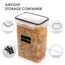 Vtopmart 2L Vorratsdosen Set, Müsli Schüttdose & Frischhaltedosen, BPA frei Kunststoff, luftdicht,Trockenfutterbehälter, Satz mit 9, 24 Etiketten für Getreide, Mehl, Zucker usw (Schwarz)
