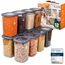 Viwares Vorratsdosen mit Deckel Luftdicht, 12er Vorratsbehälter Set BPA-Frei, Vorratsdose zur Müsli Mehl Aufbewahrung Küche, Praktische Organizer Küche, Frischhaltedosen für Lebensmittelaufbewahrung