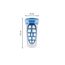 EMSA Clip & Close Mixbecher, rund, 0,5 L, inklusive Mixeinsatz, mit Deckel, Aufbewahrungsbox, 100 Prozent dicht, spülmaschinen-, gefrier-, mikrowellenfest, Transparent, Blau, Made in Germany, 508555
