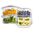 Vtopmart 3Pack 975ml Meal Prep Boxen, Glasbehälter mit Deckel, Frischhaltedosen Glas mit Deckel für Mikrowelle, Ofen, Gefrierschrank und SpüLmaschine