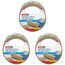 tesa Doppelseitiges Klebeband Universal - Vielseitiges Klebeband für Verpackungen, Deko und Teppiche oder zum Basteln - 5 m x 50 mm (Packung mit 3)